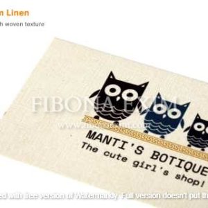 Linen Textured business card 1